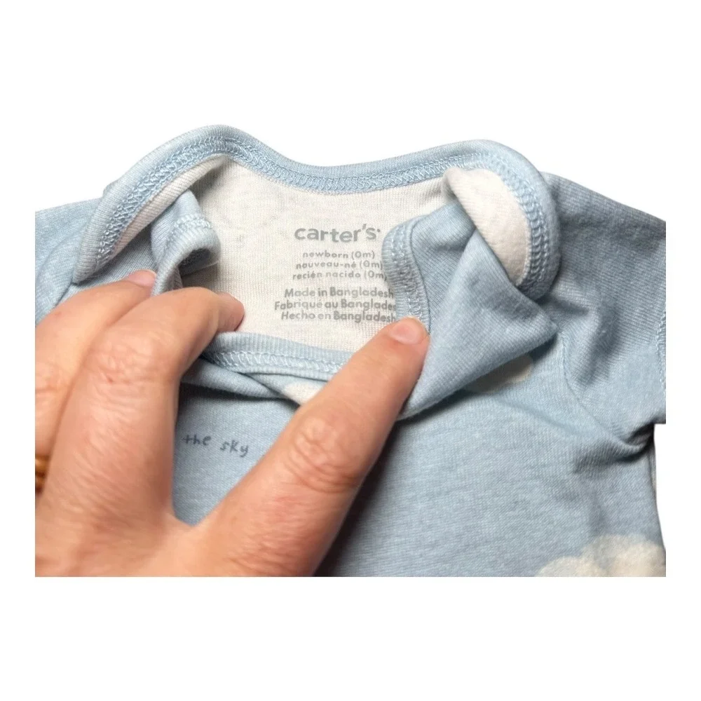 Cottagecore‎ Carter's Bodysuit Set NB Newborn Multicolor Animal Cookies Clouds